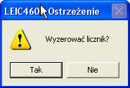 Ostrzeżenie przy zerowaniu.